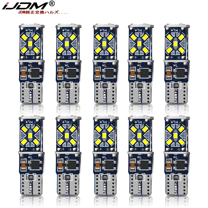 IJDM 10 шт. 12 В canbus T10 W5W супер яркий 2016 светодиодный светильник для чтения салона