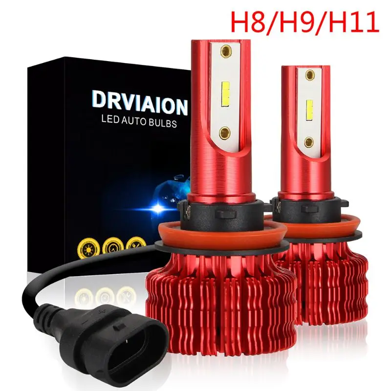 

New 2pcs Led Headlight Bulbs LED Car Light With ODM CSP Chips 6500k Auto Car Fog Lamps Fog Light Hi Low Led 9005/9005 W91F