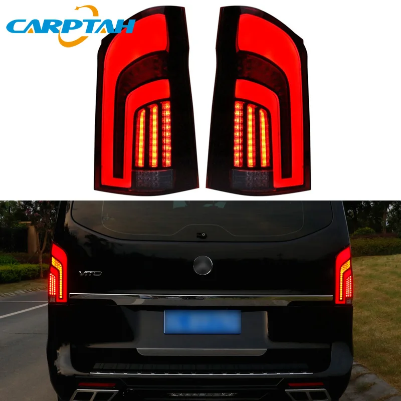 

Car Styling Taillight Tail Lights For Mercedes Benz V-Class Vito 2016 - 2020 Rear Lamp DRL + Turn Signal + Reverse + Brake LED