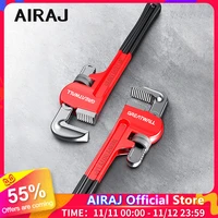 airaj 81012 inch pipe wrench industrial heavy duty pipe pliers adjustable anti corrosion rust and plumbing wrench repair tools