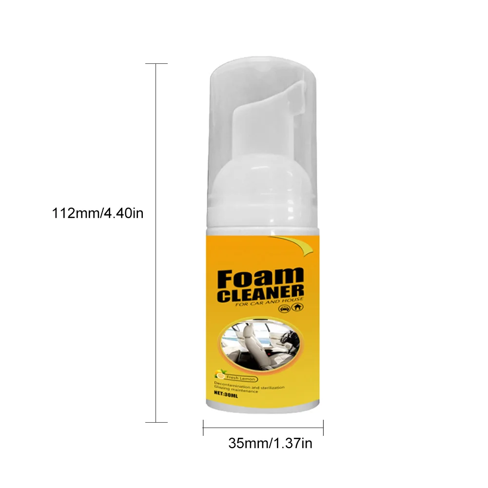 

30ml Multi-purpose Cleaner Foam Spray Rust Remover Anti-aging Cleaner Tools Home Appliance Car Interior Cleaning protection