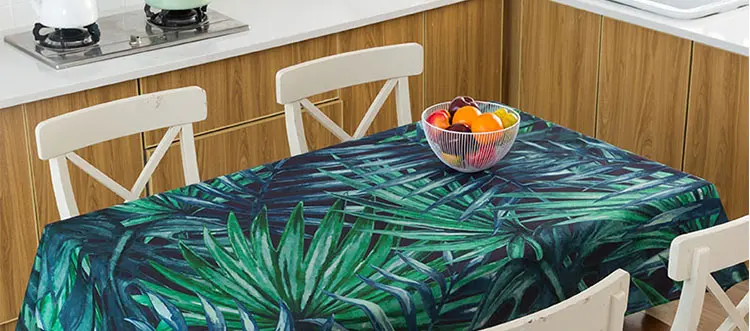 Скатерть тропический банановый лист Водонепроницаемая скатерть toalha de mesa nappe decoracao para casa manteles скатерть