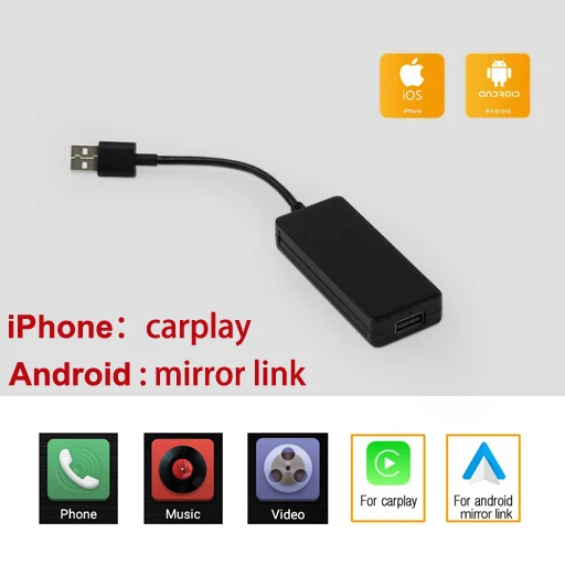 Rhythm 2 din android автомобильное радио carplay dongle USB carplay тюнер Поддержка iPhone Android Авто палка функция hands free - Цвет: CarPlay Mirror Link