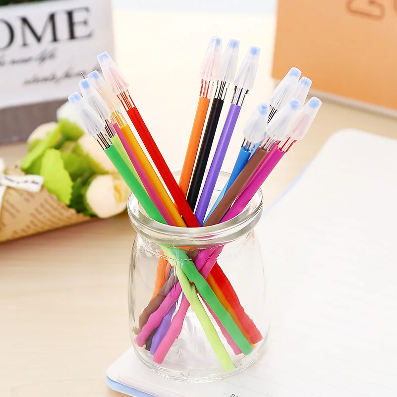 12 шт. Радужный цветной кристалл алмазные заправки Милая гелевая ручка Kawaii Draw