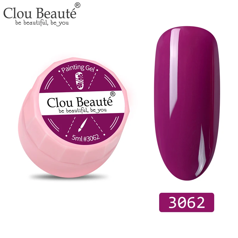 3062 Clou Beaute 72 цвета гель-краска УФ/светодиодный гель для ногтей замачиваемый дизайн ногтей светодиодный лак для ногтей УФ-гель для ногтей DIY Краска паук гель лак - Цвет: 3062