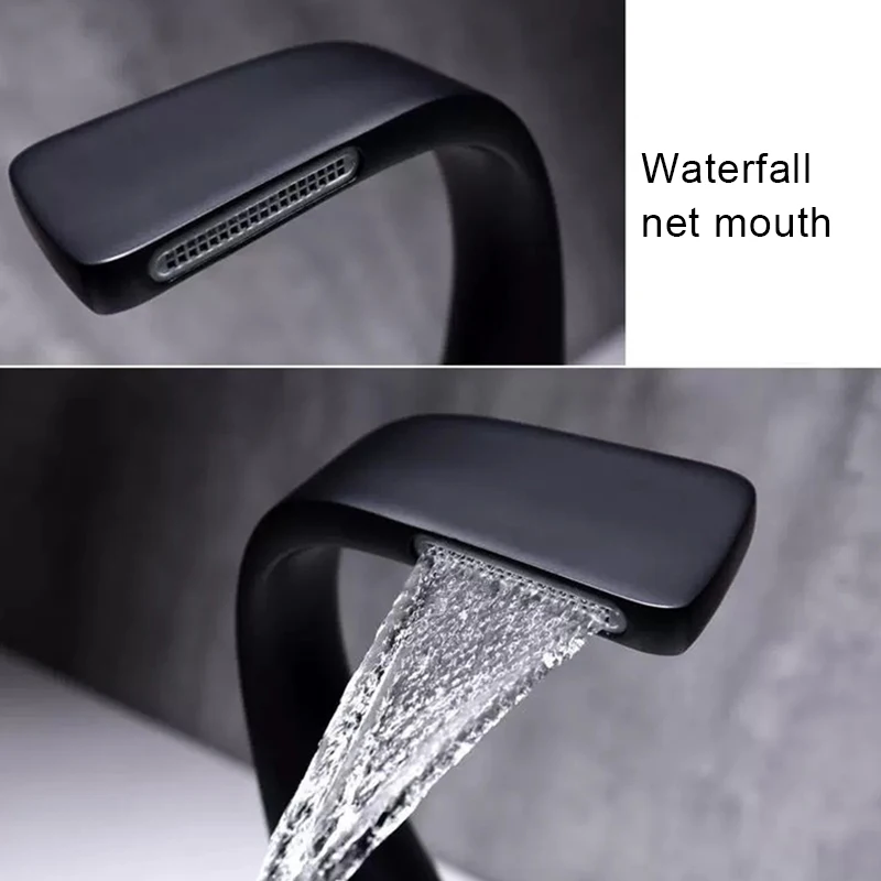 

Newly Swan Faucet Centerset Bathroom Sink Faucet Dual Sealed Waterfall Single Handle Sink Faucets Bathroom Sink TE889