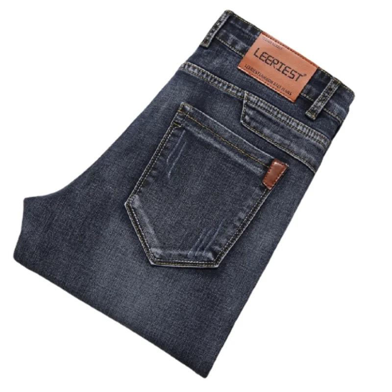 

Men's Jeans 2021 New Brand Business Classic Casual Fashion Top Brand Denim Overalls High Quality Trousers Slim Pants Men Jeans