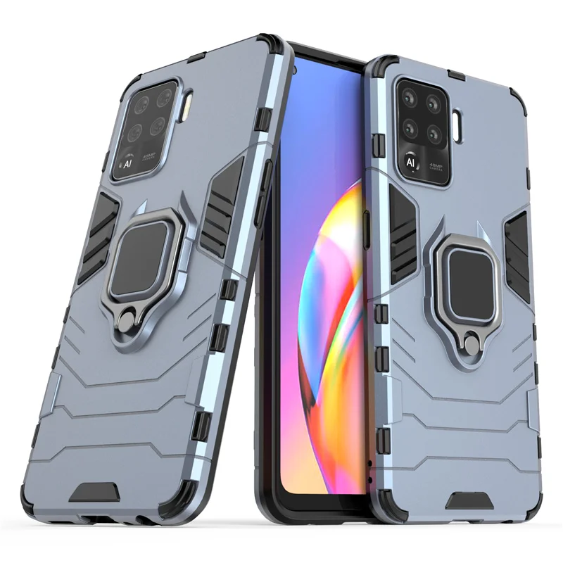 For Case OPPO Reno 5 Lite Cover For Reno 5 Lite Coque Shockproof Kickstand Holder Magnetic Armor Case For Reno 5 Pro Lite Fundas
