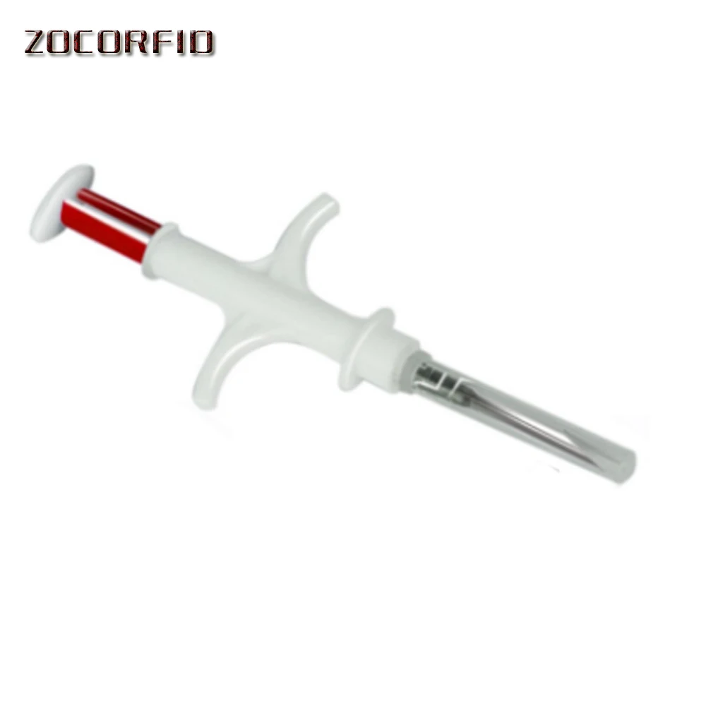 Animal Chip Microchip Veterinary Pet Syringe/RFID injection syringe use(without chips) for Rfid glass 2.12*12mm/1.4*8mm