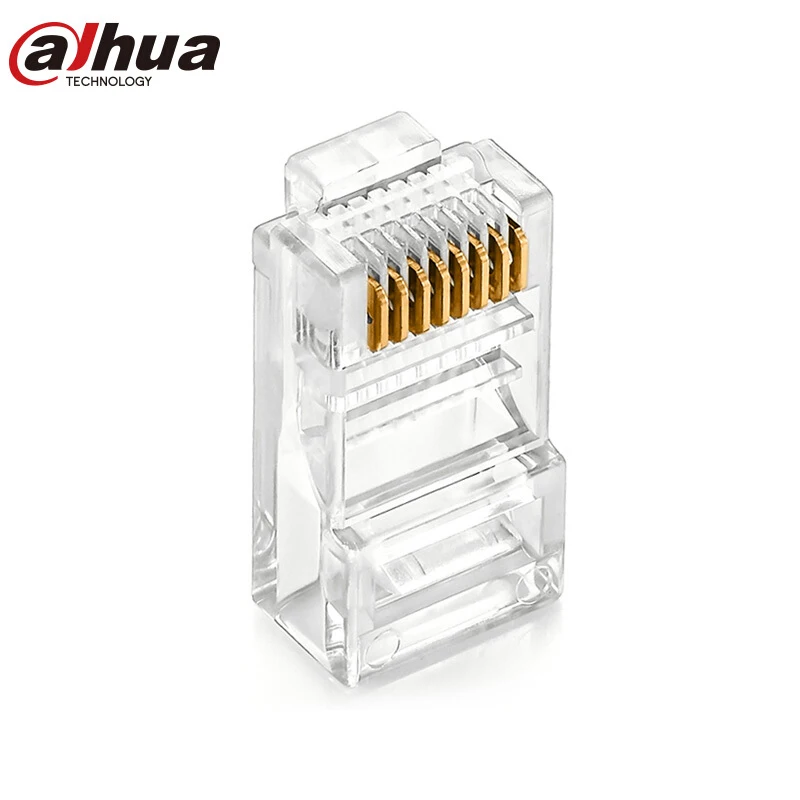 

Dahua cat5a/cat6a 100pcs unshielded crystal head RJ45 network crystal head