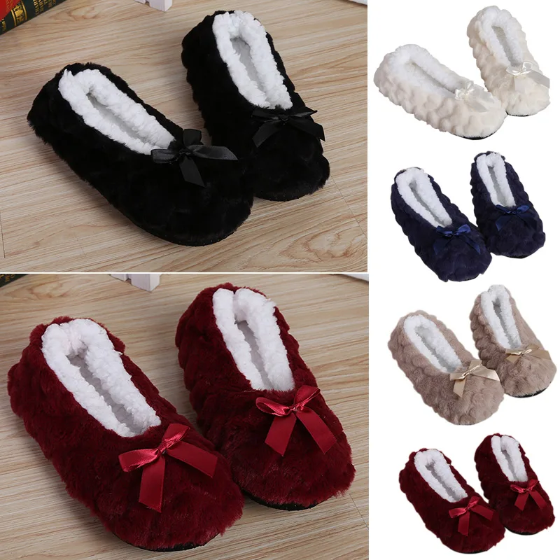 

Super Soft Warm Cozy Fuzzy Soft Slippers Non-Slip Lined Socks for Women Thicken Floor Socks New