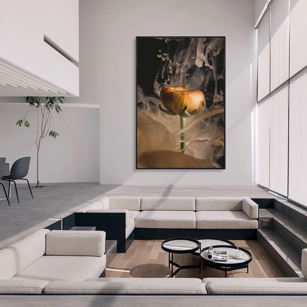 

Plant landscape oil painting flower art canvas painting living room corridor bar home decoration mural