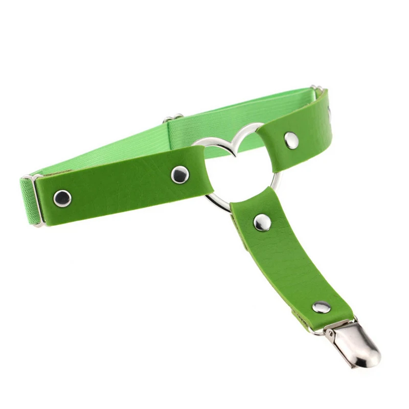 Sexy Women Studded Love Heart Leg Garters Rivet Punk Goth Harajuku Handmade Belt Ring Gift K-BEST | Аксессуары для одежды