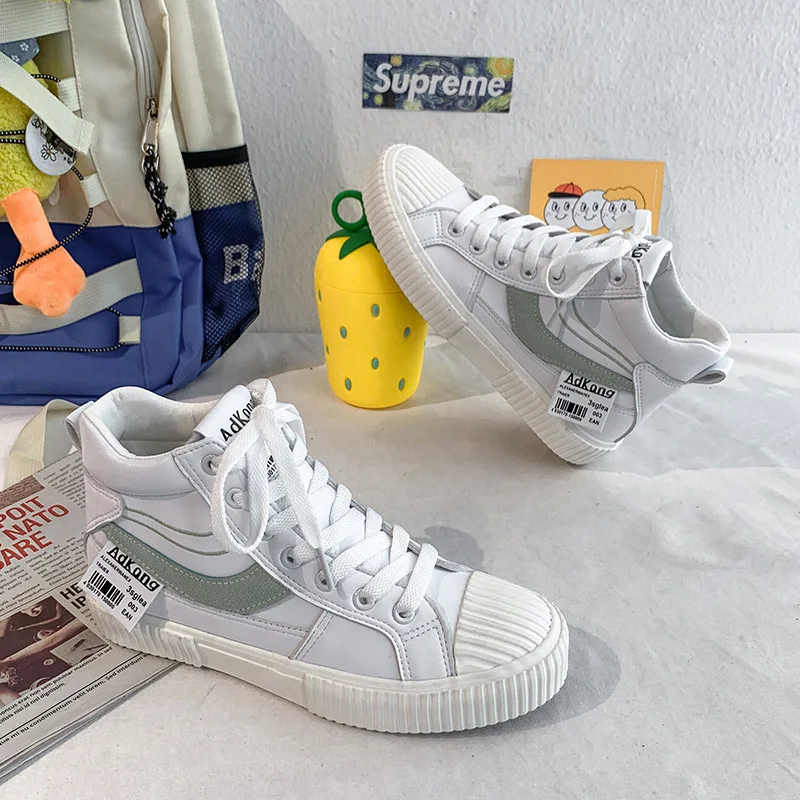 

High Top Canvas Shoes for Women Spring Shoe 2021 New Breathable Student Sports Shoes for Women Sneakers Zapatos De Mujer