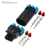 15102050sets 2 pin delphi automotive waterproof connector male female socket plug for temperature sensor 12052641 12162000