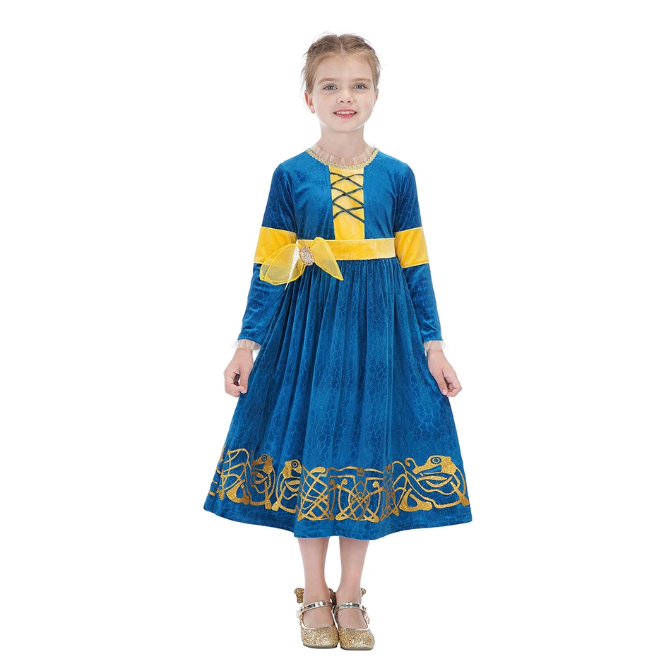 Новинка модный костюм Хэллоуин для девочек косплея теплый Хэллоуина парик