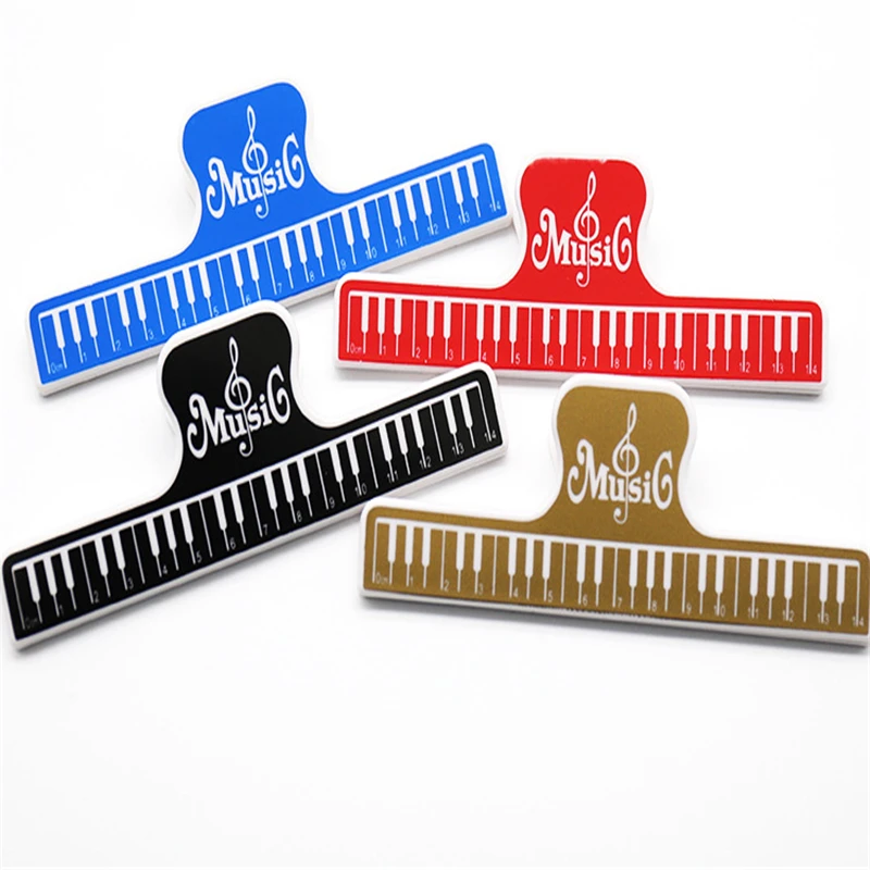 4 шт. 15 см пластмассовая музыкальная оценка фиксированные зажимы бумажный