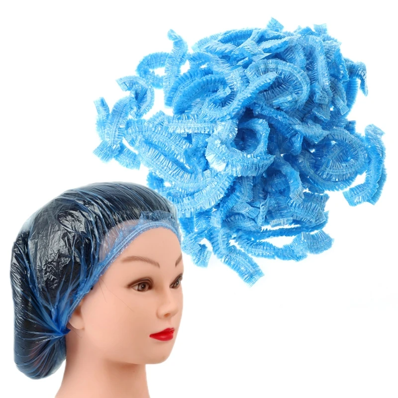 Шапочка для душа одноразовая эластичная водонепроницаемая 100 шт. | Дом и сад