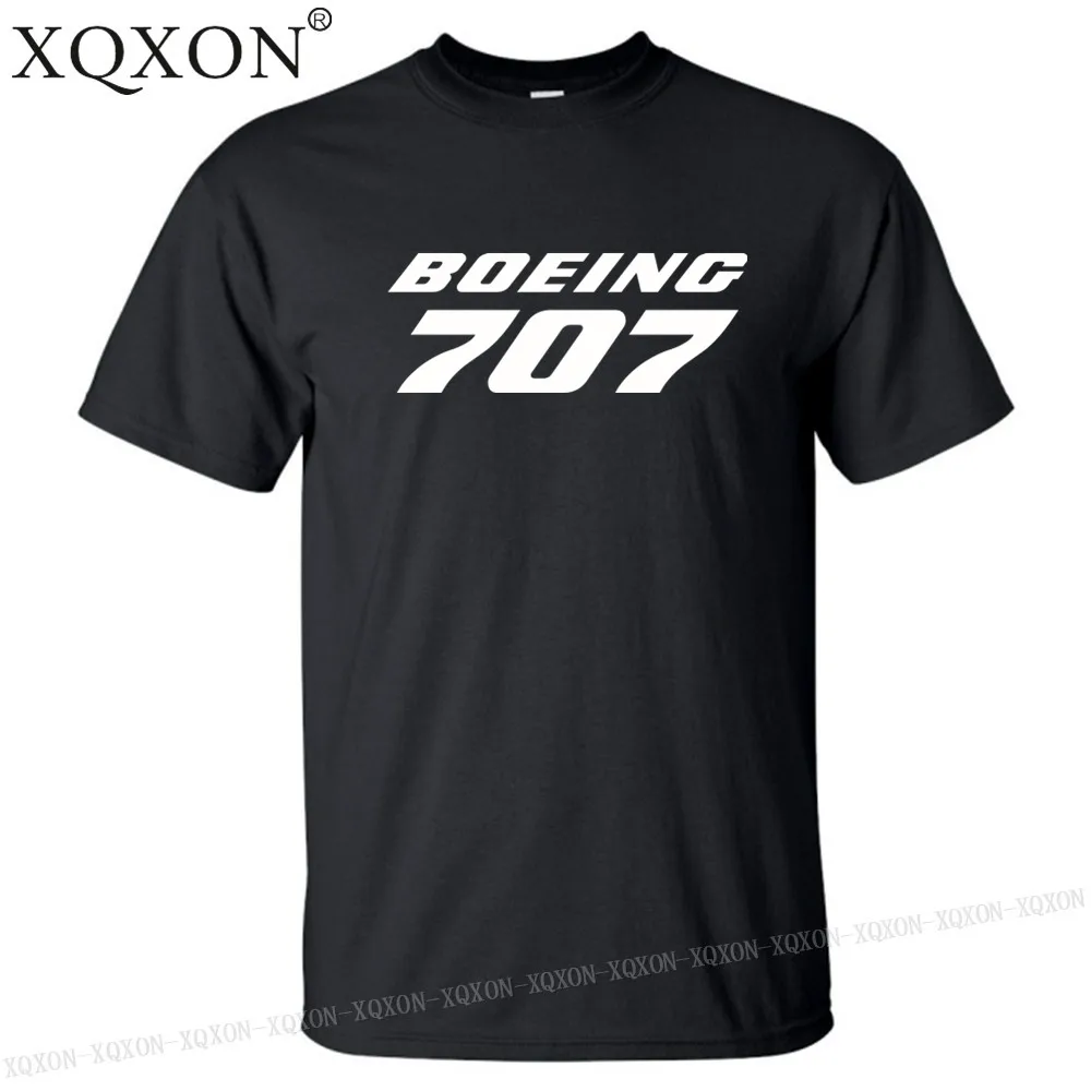 

New-2022 High-quality New Summer 100% Cotton Men T Shirt Boeing 707 Printed Design Man T-shirt Tee Tops Us Size K703