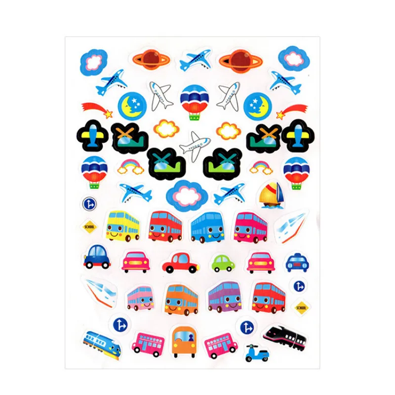 1 лист дорожная игрушка стикер смесь s Рисование путешествия DIY на автомобиль