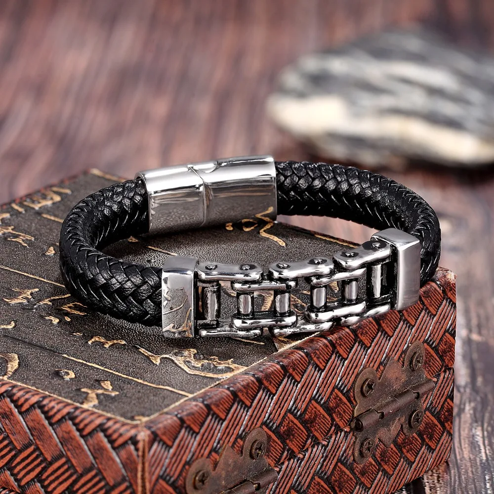 Браслет мужской из натуральной кожи с особым узором|Браслеты-манжеты| |