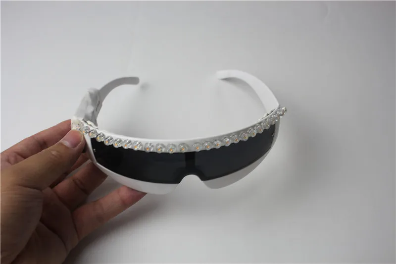 Светодиодные очки для Хэллоуина светящаяся маска вечеринки взрослых