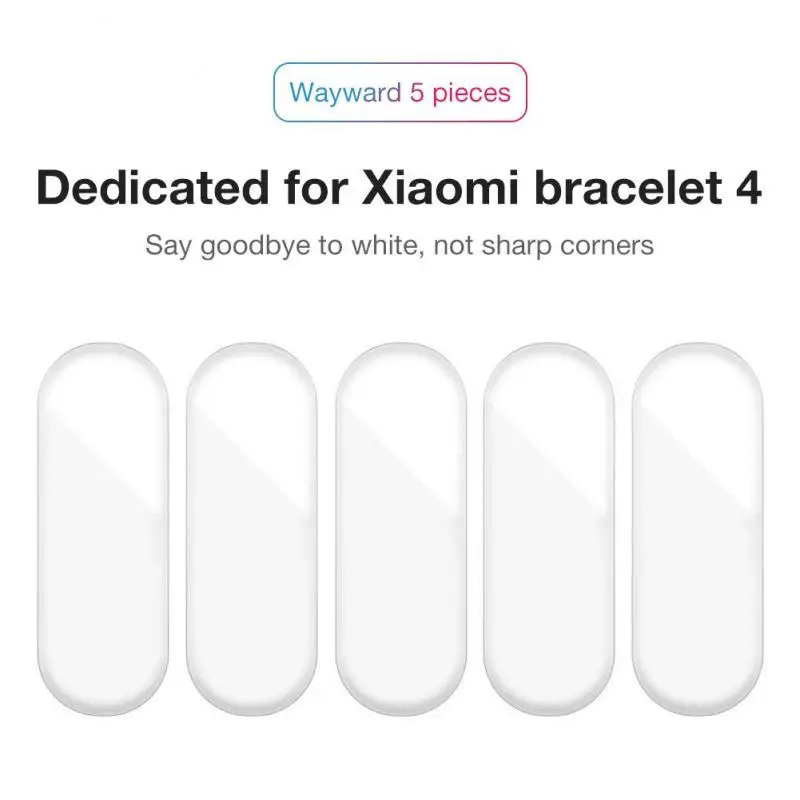 5pc PET Screen Protector Protective Guard Watch Film For Xiaomi Mi Band 4 Smart Wristband Bracelet Full Cover | Электроника