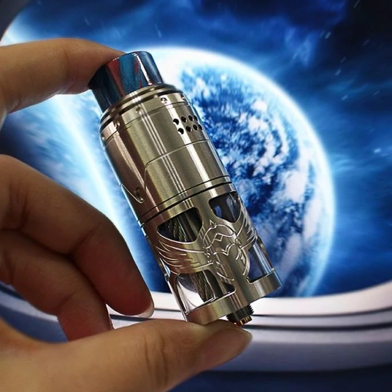 

Free gift E cigarette Vapefly Brunhilde Top Coiler RTA 8ml/2ml with SS Hollow Construction & Dual Coil Building Vape Tank