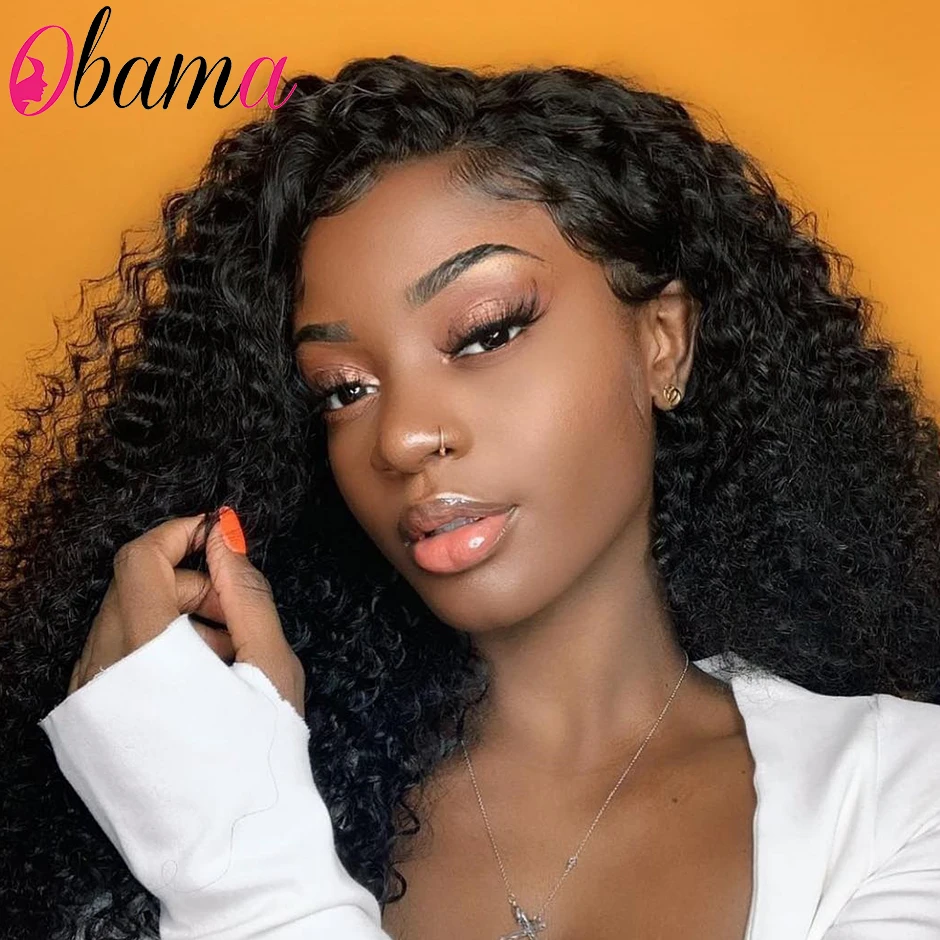 150 desity кудрявый парик 360 фронта шнурка al предварительно выщипанный с волосами