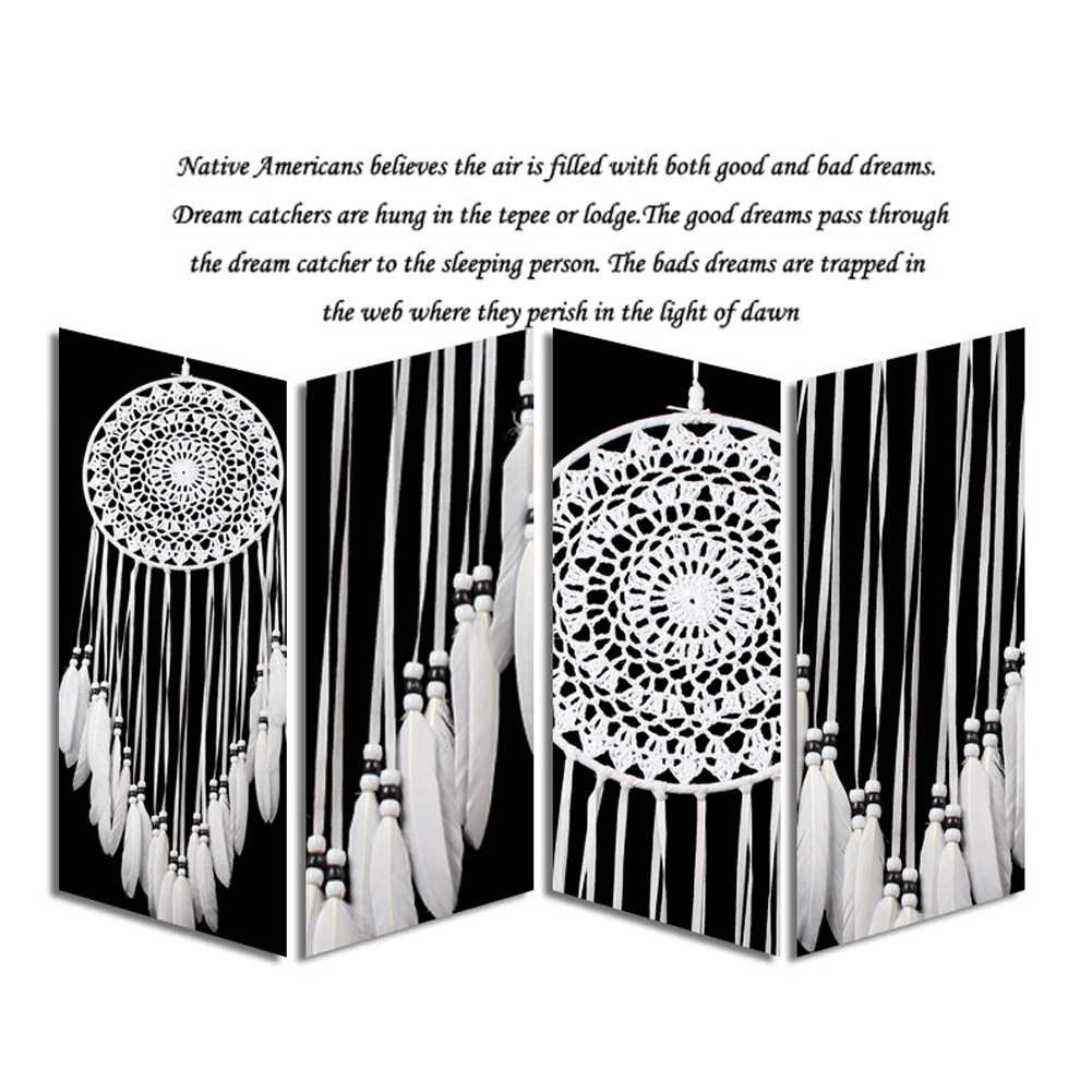 Белая кружевная подвеска Ловец снов | Дом и сад