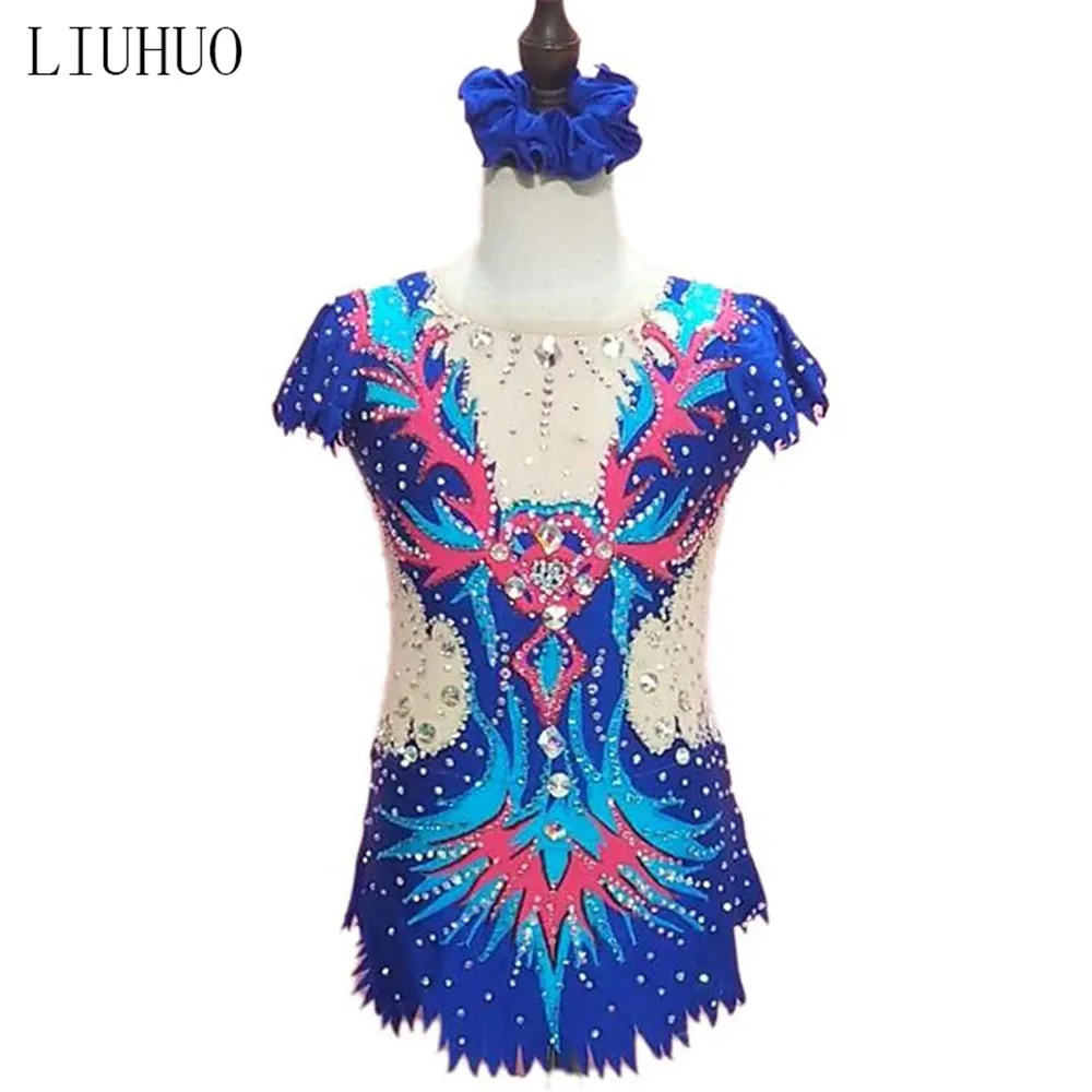 

Платье LIUHUO для фигурного катания, женское трико для соревнований по художественной гимнастике, танцевальный костюм для девочек выступлени...