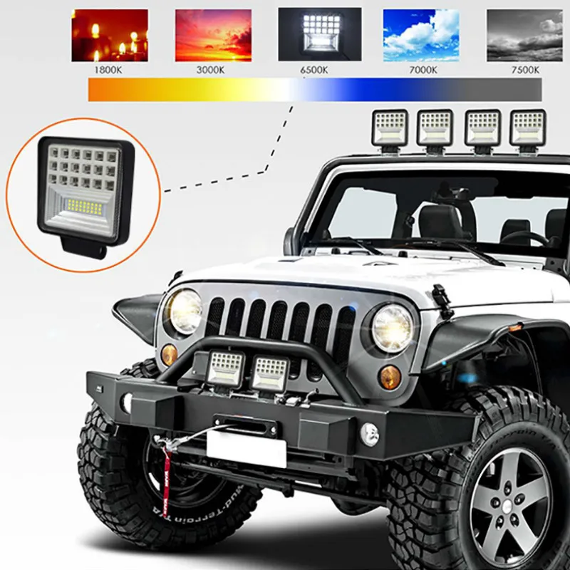 

4 Inch 135W Led Bar Wrok Light 4x4 Car Led Headlights for Off-road Tractors SUV Trucks Spot LED Light Bar Fog Lamp 12V 24V