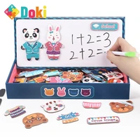 magnetic puzzle toys magnetic strips baby early childhood educational brain blocks book scene in young children doki toy 2021