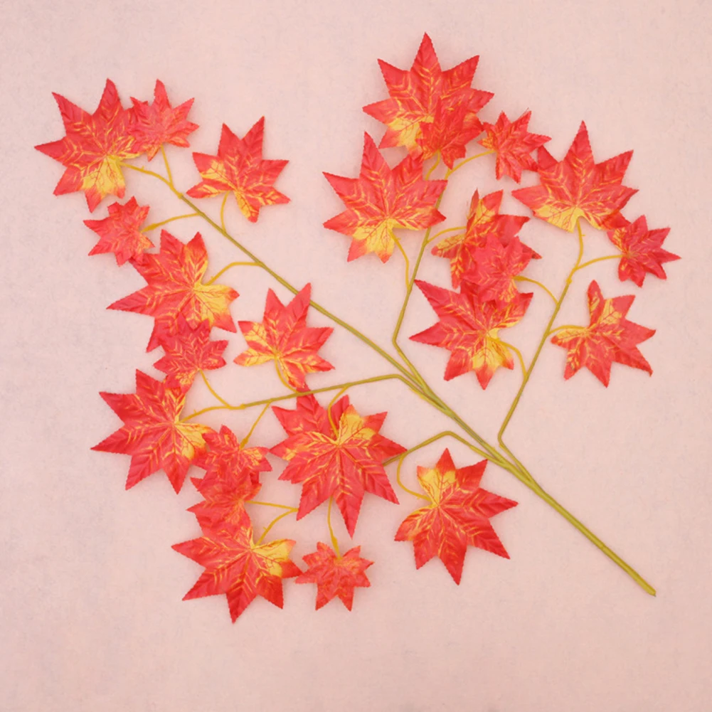 12 шт. декоративные кленовые листья для украшения дома|Искусственные растения| |