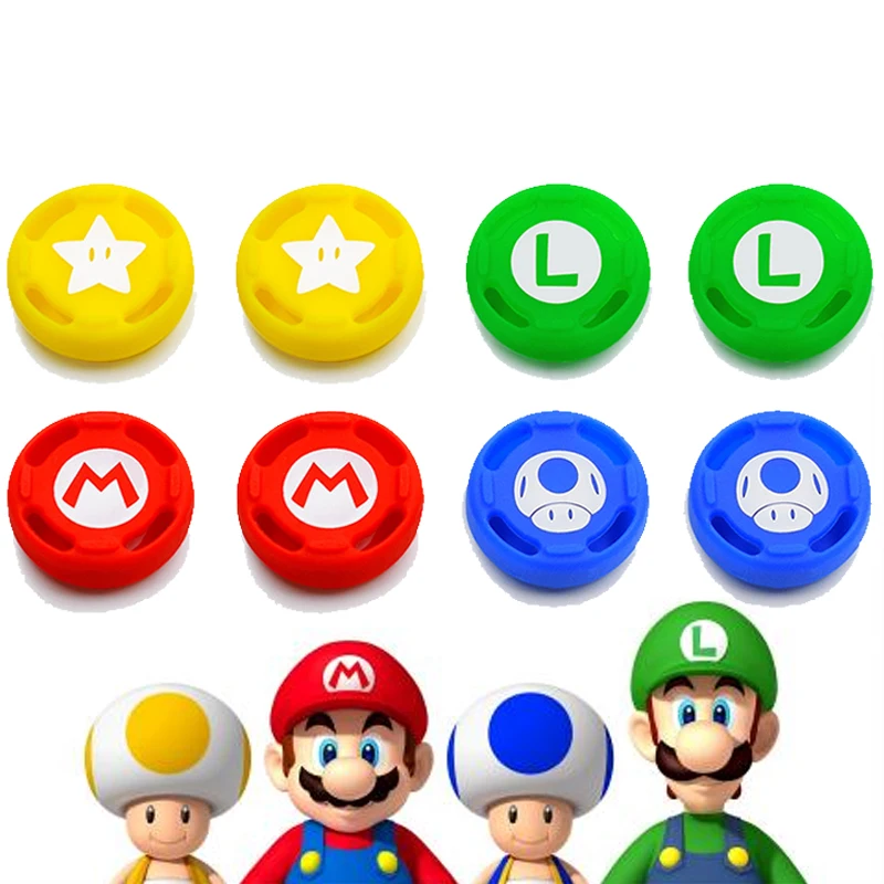 

1 Pcs Super Mario Series Button Analog Silicone Caps for Nintendo Switch Joy-con Ps4 Goomba Game Handle Protective Case