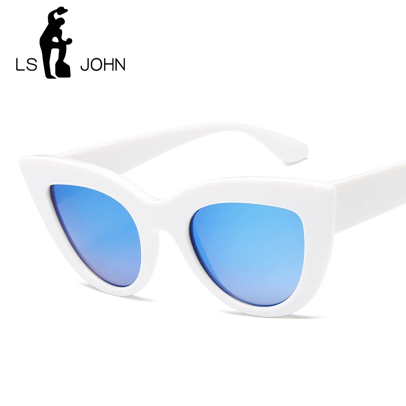 Женские солнцезащитные очки кошачий глаз LS JOHN винтажные брендовые дизайнерские