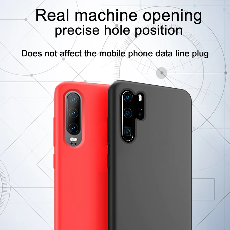 Для HUAWEI P30 чехол высокого качества шелковистый мягкий силиконовый защитный чехол для HUAWEI P30 Pro Lite P20 противоударный чехол