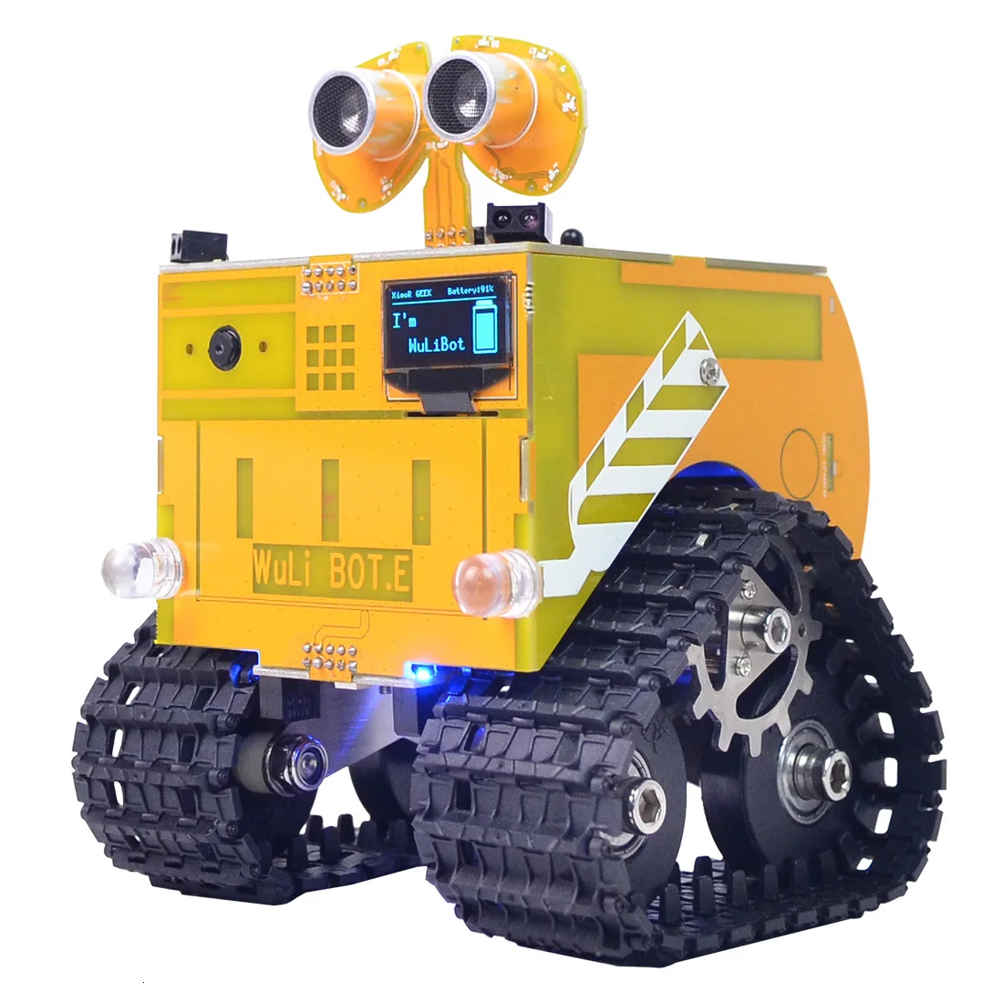 WuliBot скретч+ Mixly программируемый робот RC программируемый трек автомобиль паровой развивающие игрушки с камерой/без камеры
