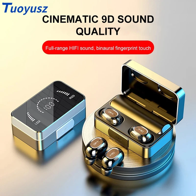 

2022 New Wireless Bluetooth Earphone Noise Reduction TWS In-ear Stereo Sports Running Mirror Earphone