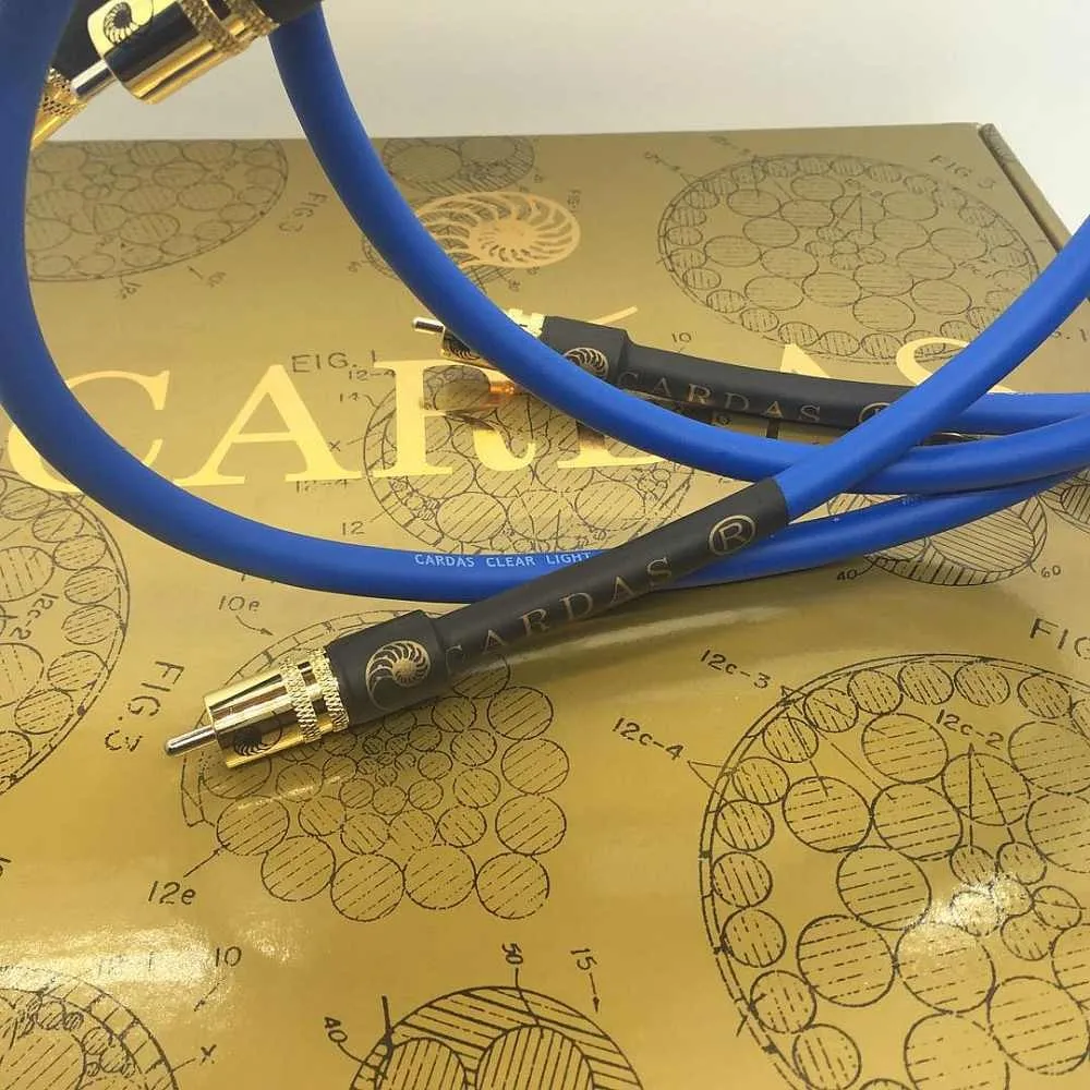 Прозрачный светлый провод Cardas усилитель звука CD DVD-плеер динамик кабель RCA для