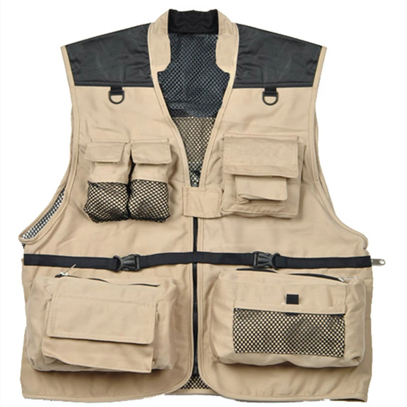 

Embroidered Multi-pocket Leisure Vest Outdoor Camping Climbing Travel Fishing Photography Journalist Director Clothing Waistcoad