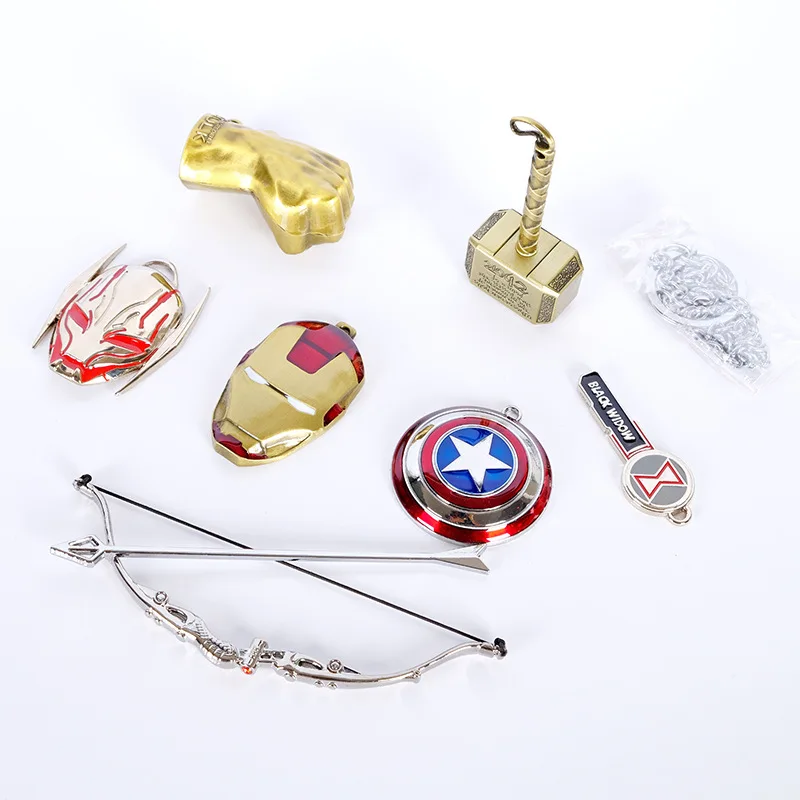 Мстители брелок Капитан Америка Железный человек Халк танос Брелок 7 Подвески