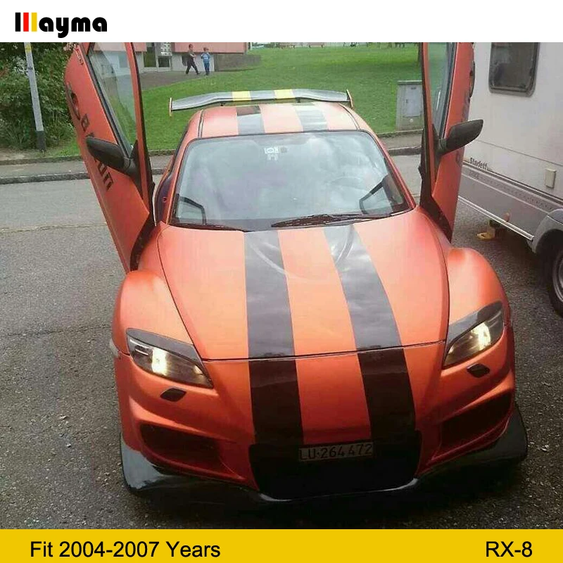 Праймер для передних фар Mazda RX8 2004 2008 RX 8 из углеродного волокна 1 пара|Абажуры| |