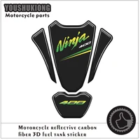 for ninja 250 300 400 650 1000 zx6r zx10r motorcycle carbon fiber oil fuel gas tank pad tankpad decal protector sticker