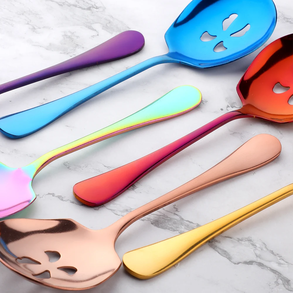 2 предмета в комплекте Сервировочный набор ложек Нержавеющая сталь суповая