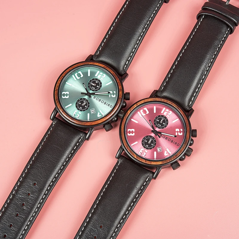 Reloj hombre BOBO BIRD водонепроницаемые часы для мужчин Топ роскошные стильные светящиеся часы Отображение даты деревянные часы для мужчин рождественские подарки