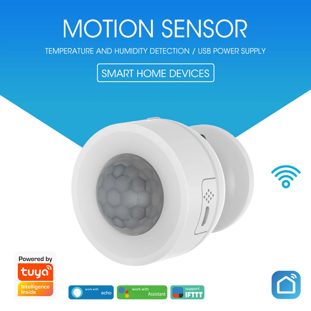 

USB Powered Wireless Temperature Humidity Detector WiFi PIR Smart Motion Sensor WIFI USB PIR Motion Sensor Detector