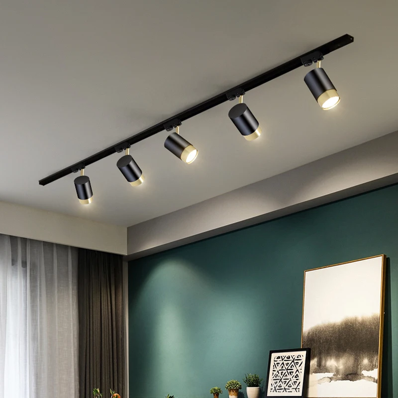 Светодиодный Трековый светильник GU10 лампочка Точечный для кабинета свободно