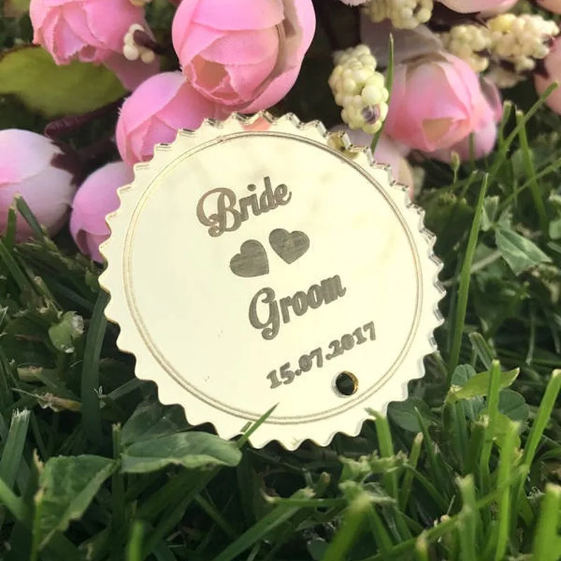 На заказ магниты на холодильник зеркальные акриловые свадебные подарки для