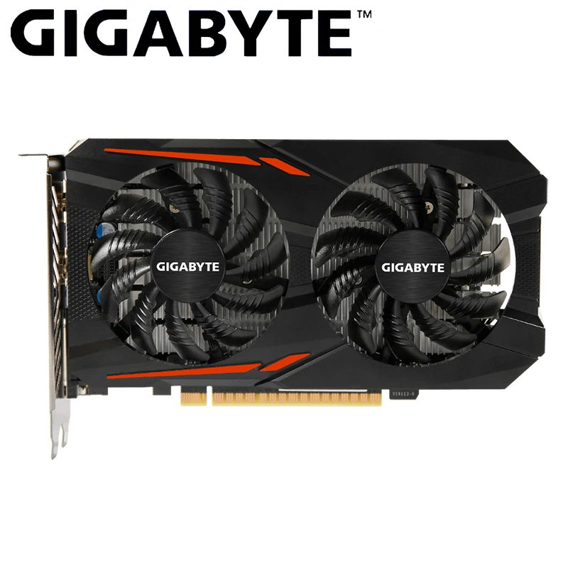 Видеокарта Gigabyte NVIDIA GeForce GTX 1050Ti OC интегрированная с 4 ГБ GDDR5 128bit поддержка памяти до